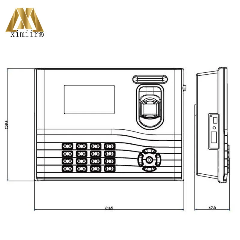 Biometric Time Attendance System IN01-A With 13.56Mhz IC Card Free SDK Recording ZK Smart Clock | Безопасность и защита