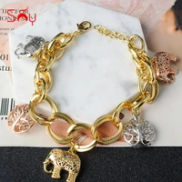 sunny jewelry fashion charm bracelets three color for women hand chains link chain ball bracelet high quality for party gift