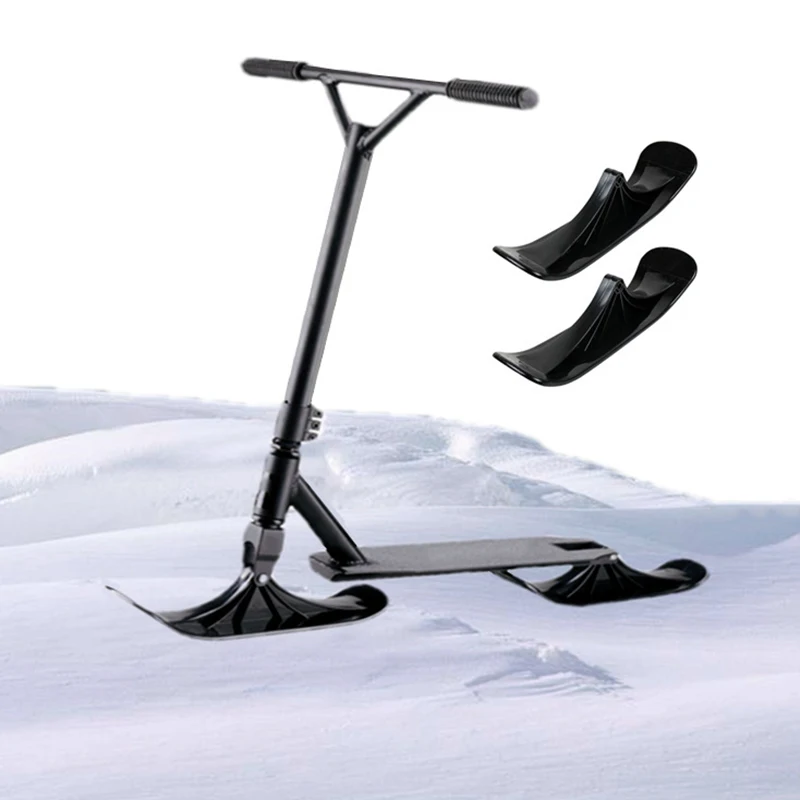 

2 Pieces Of Snow Scooters, Ski, Skateboard, Sled, Winter Bicycle, Ski, Riding, Scooter Parts, General Purpose For Winter Riding