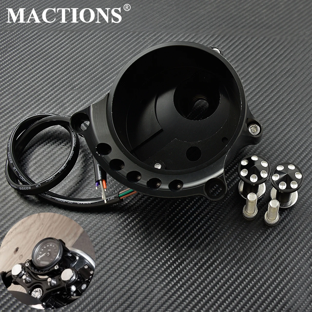 Монтажный кронштейн для мотоциклетных приборов крепежный кафе спидометра Harley