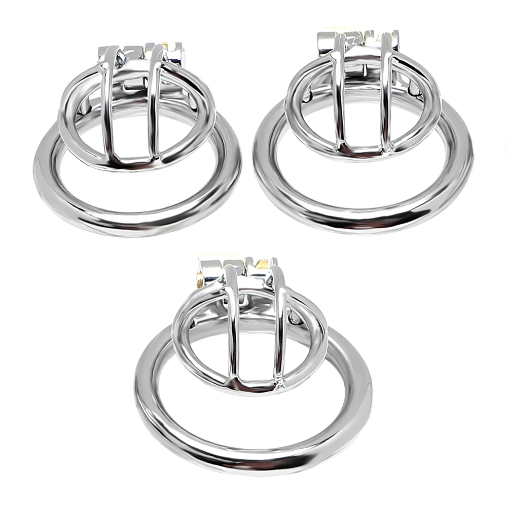 IKOKY маленькая клетка для пениса Кольца анти мастурбация Блокировка секс игрушки