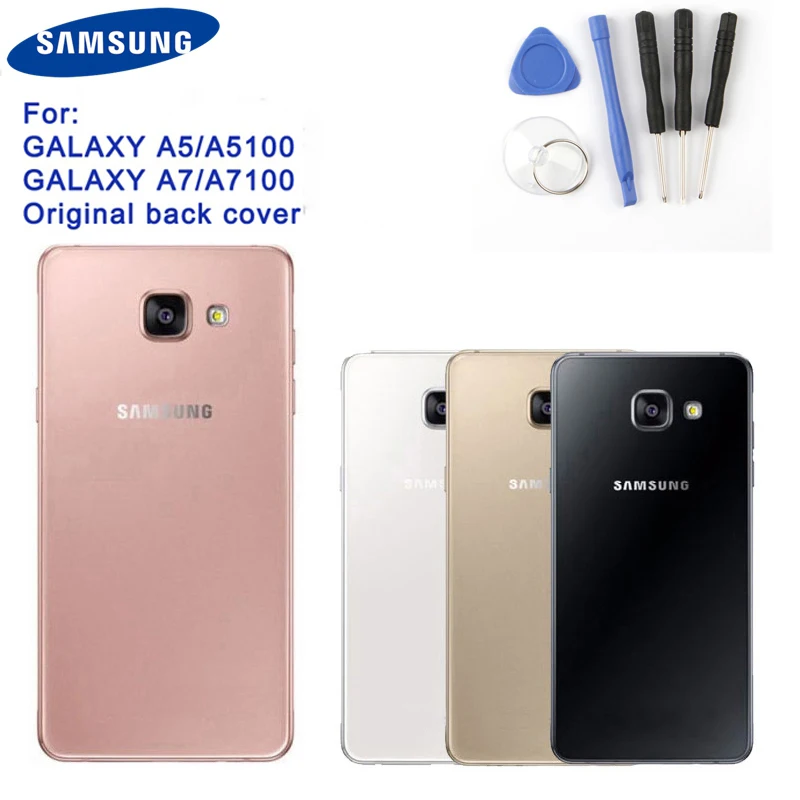 Оригинальный стеклянный чехол на заднюю крышку аккумулятора для Samsung Galaxy 2016 Edition