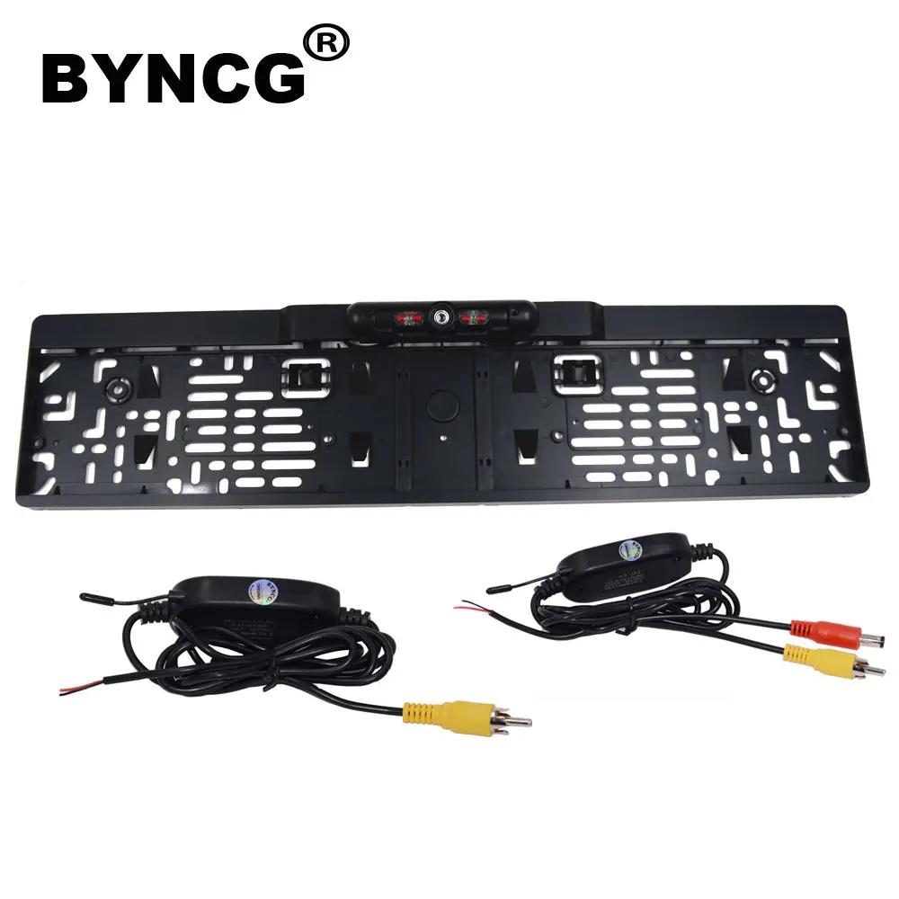 Беспроводная камера ночного видения IR заднего вида ЕС рамка для номерного знака