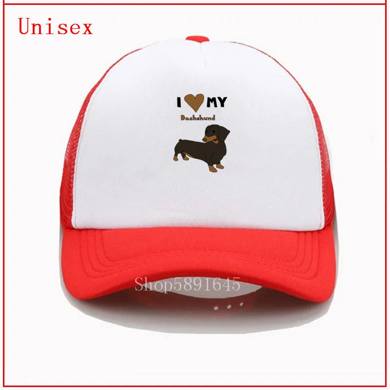 Шляпа с принтом I Love My Dachshund snapback пляжная шляпа для мужчин и женщин женская федора