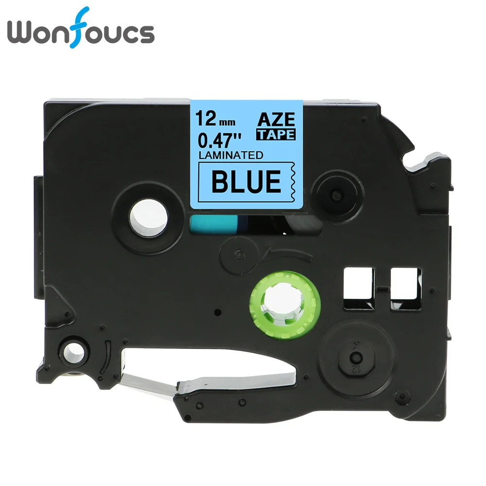 Black on Blue Wonfoucs совместимый TZe231 Brother tze ленты tz231 tze-231 tz131 для P-сенсорный принтер PT-D210 12 мм ленты с лейблом этикетки кассеты - Цвет: Black on Blue