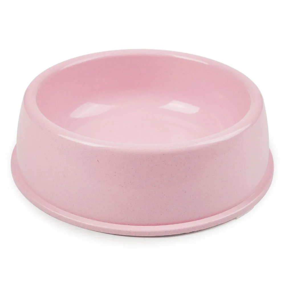 

Pet Bowl Plastic Cat Single Bowl Eco-friendly Wheat Stalk Small Dog Food Water Feeding Bowl Non-slip Puppy Feeder Cat Supplies