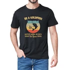 Забавная футболка унисекс из 100% хлопка с надписью Be A Goldfish Ted A Coach, подарок лассо, новинка для мужчин и женщин, Повседневная футболка в стиле Харадзюку