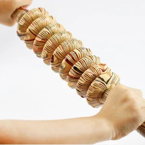 Бытовой многофункциональный массажный ролик для всего тела, деревянный массажный ролик для живота, оборудование для массажа талии и живота