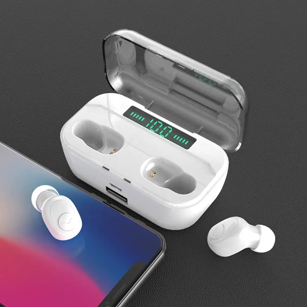 

G6S LED Display Waterproof Bluetooth Headphone Wireless Earphones 5.0 Touch Control Stereo Earphone Binaural call with Mic