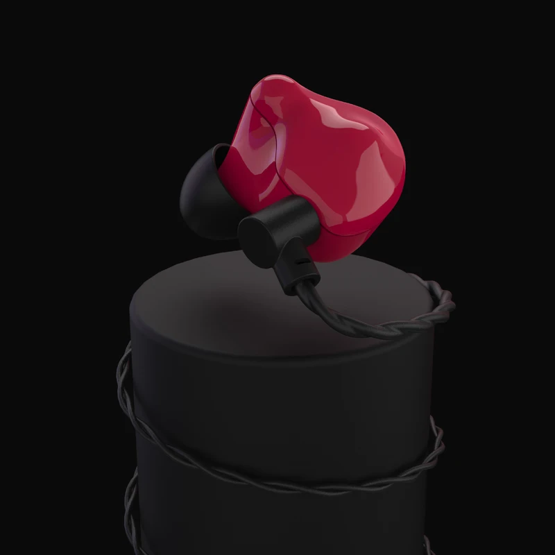 VS3 Rose red VSONIC VS3 Айсберг Динамический драйвер HiFi аудио в ухо монитор наушники с 2 Pin 0,78 мм съемный кабель - Цвет: VS3 Rose red