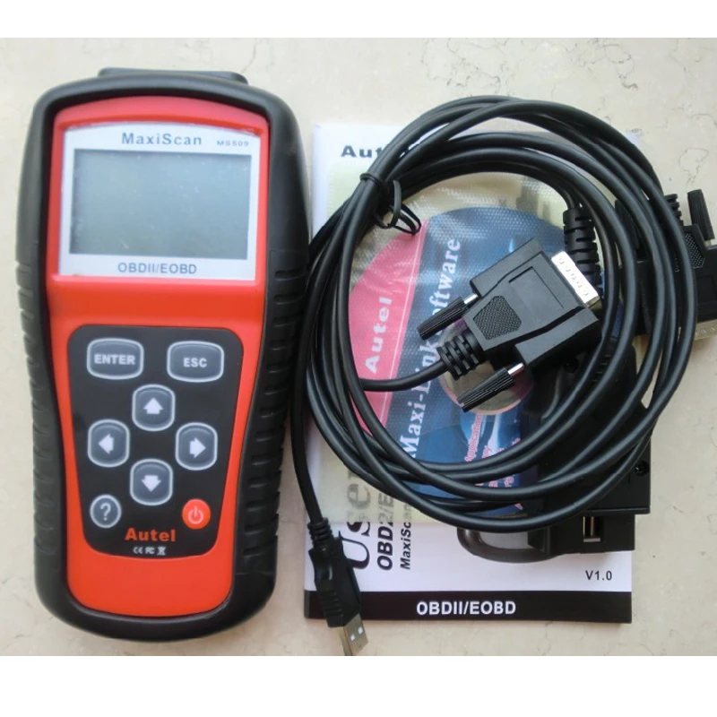 Autel Новый MS509 OBDII автомобильный OBD2 сканер Maxiscan Автомобильная диагностика