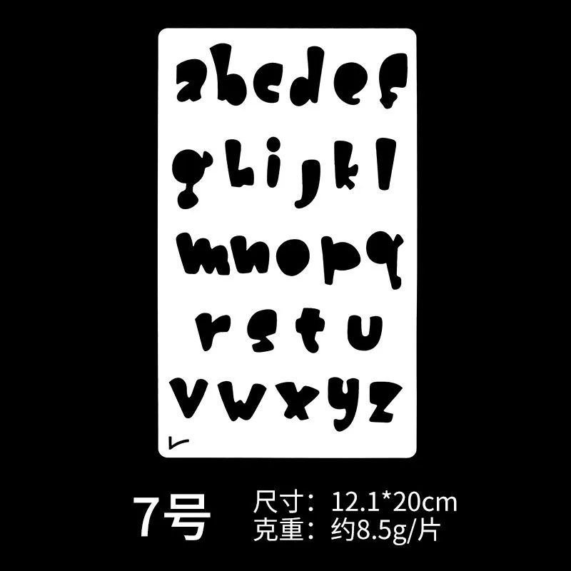 

12.1*20CM Bunting Scrapbook Stencils Spray Plastic Mold Shield DIY Cake Hollow Embellishment Print Lace Ruler Valentine