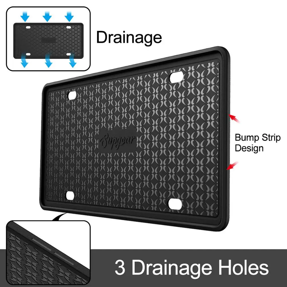 2 шт. силиконовая рамка для номерного знака устойчивая к царапинам устойчивый ржавчине чехол автомобильного
