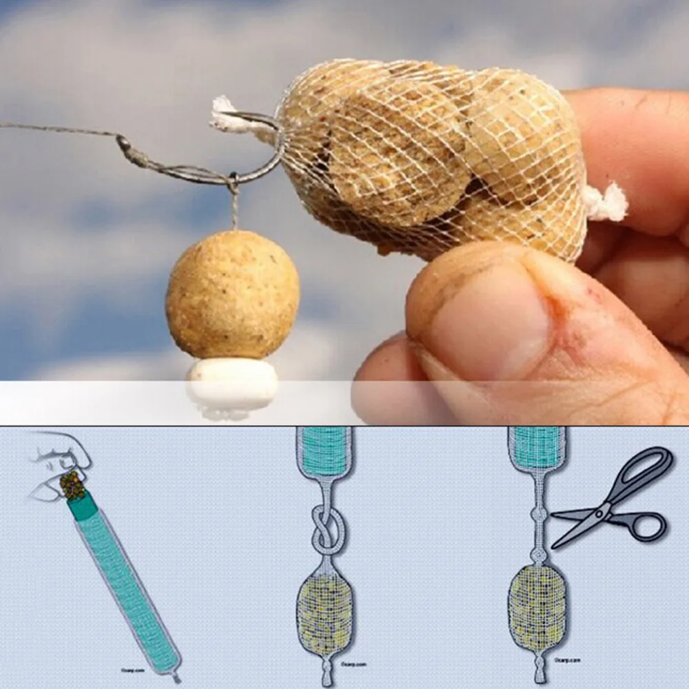 Новинка 2021 прочная и долговечная белая сетка для ловли карпа 25 мм 5 метров