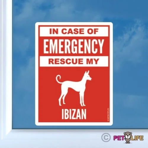 Для чехла аварийно-спасательная наклейка My Ibizan высечка виниловая безопасная v2