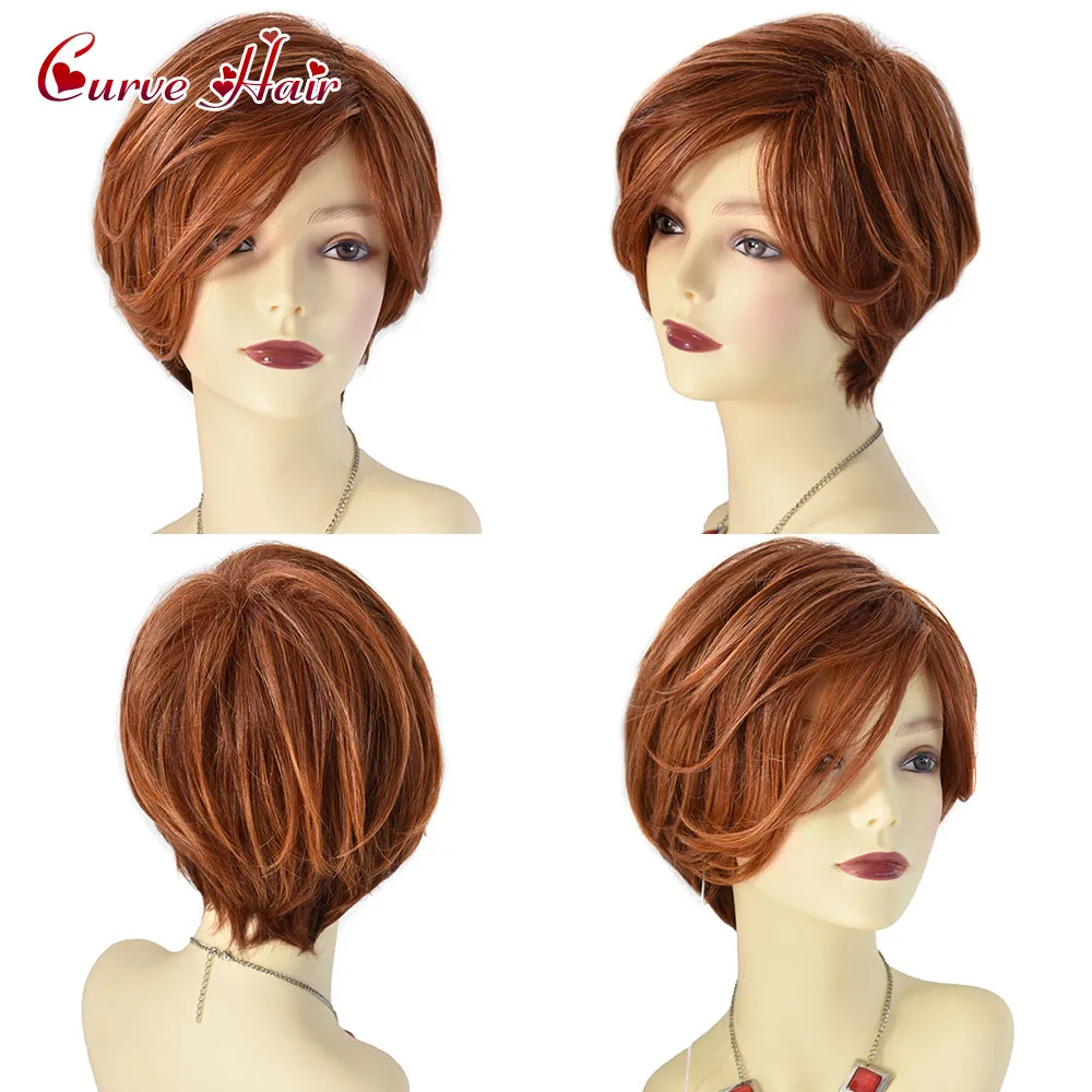 Natural Looking Heat Resistant Kanekalon Hair Daily Used Wigs Full Cap