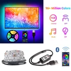 Светодиодные ленты USB с инфракрасным управлением RGB SMD 5050 DC5V 1 м 2 м 5 м гибкая лента для ламп диод ТВ фоновое освещение luces светодиодный