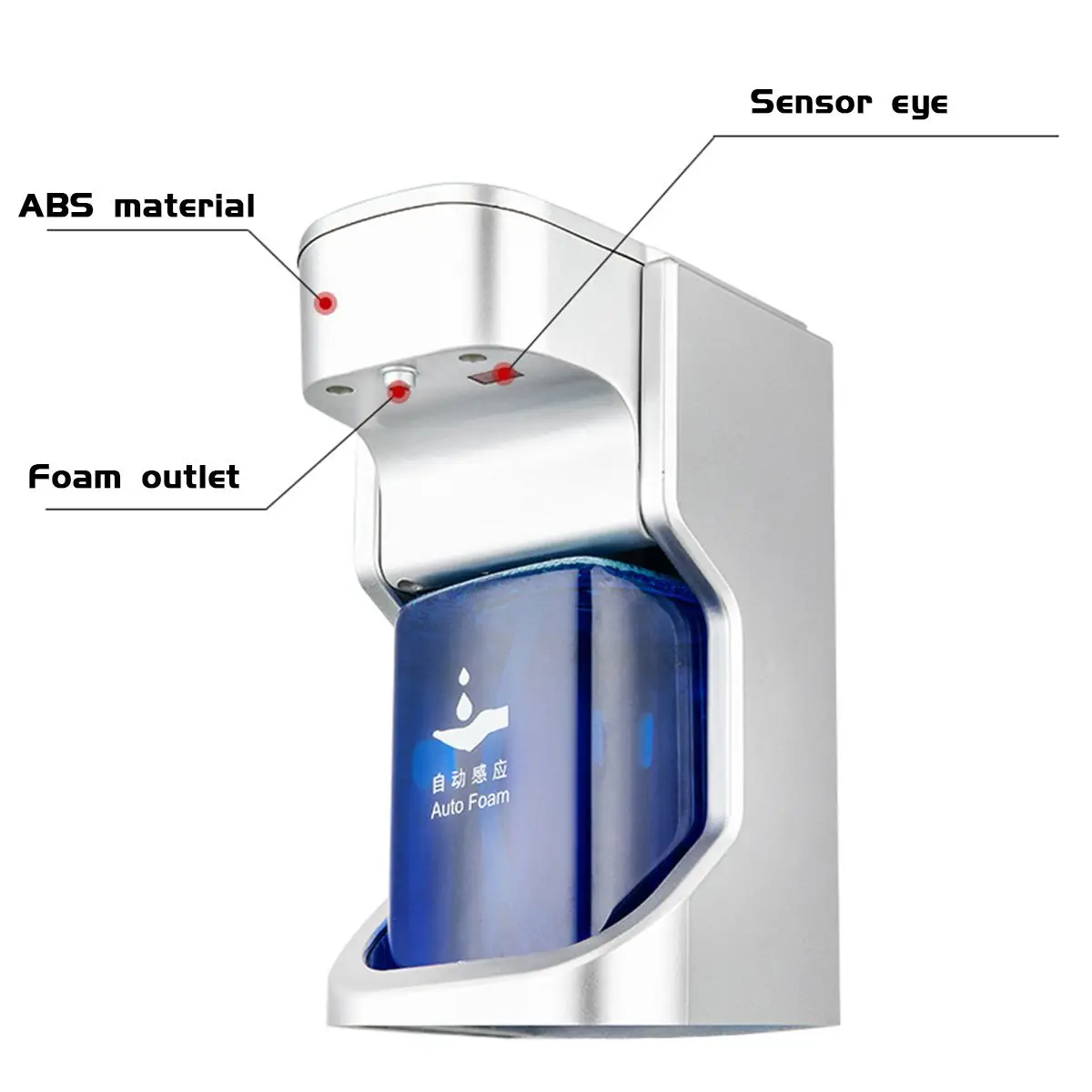 

Automatic Foam Soap Dispenser Infrared Touchless Motion Bathroom Dispenser Hand Washer Sensor Foam Machine Bathroom Accessories