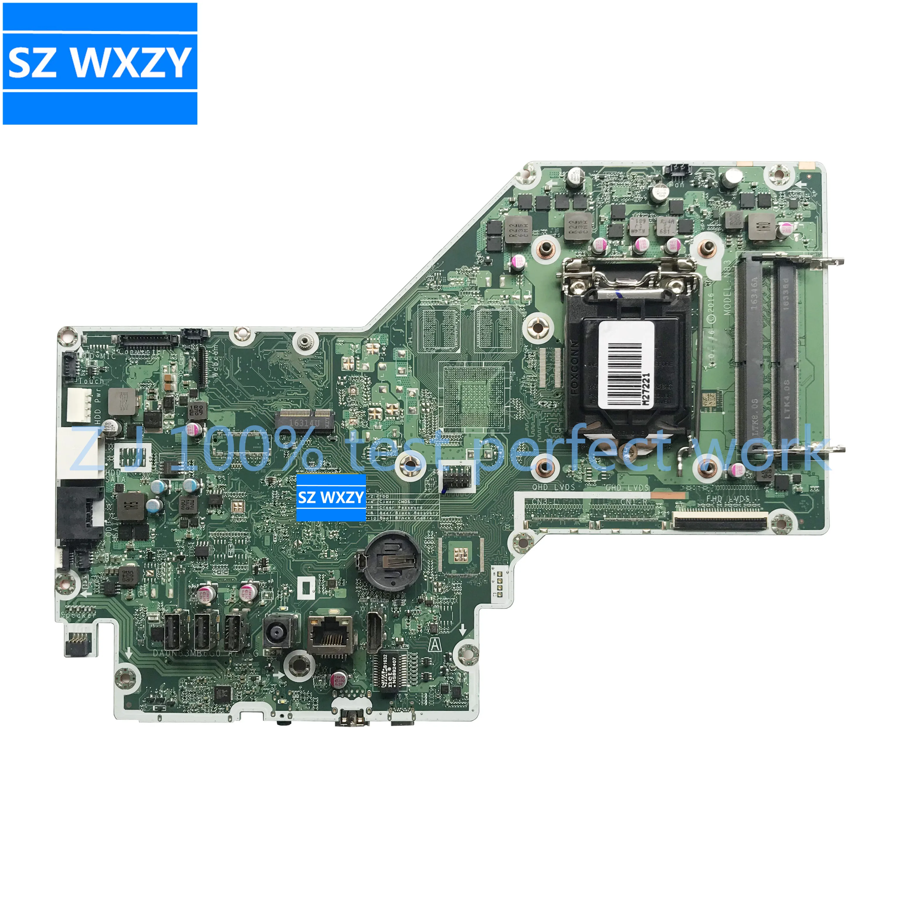 Материнская плата For HP Pavilion 24-B 24-b223W Series AIO DA0N83MB6G0 908895-604 PGA 1151 MB 100% проверена и быстрая доставка.