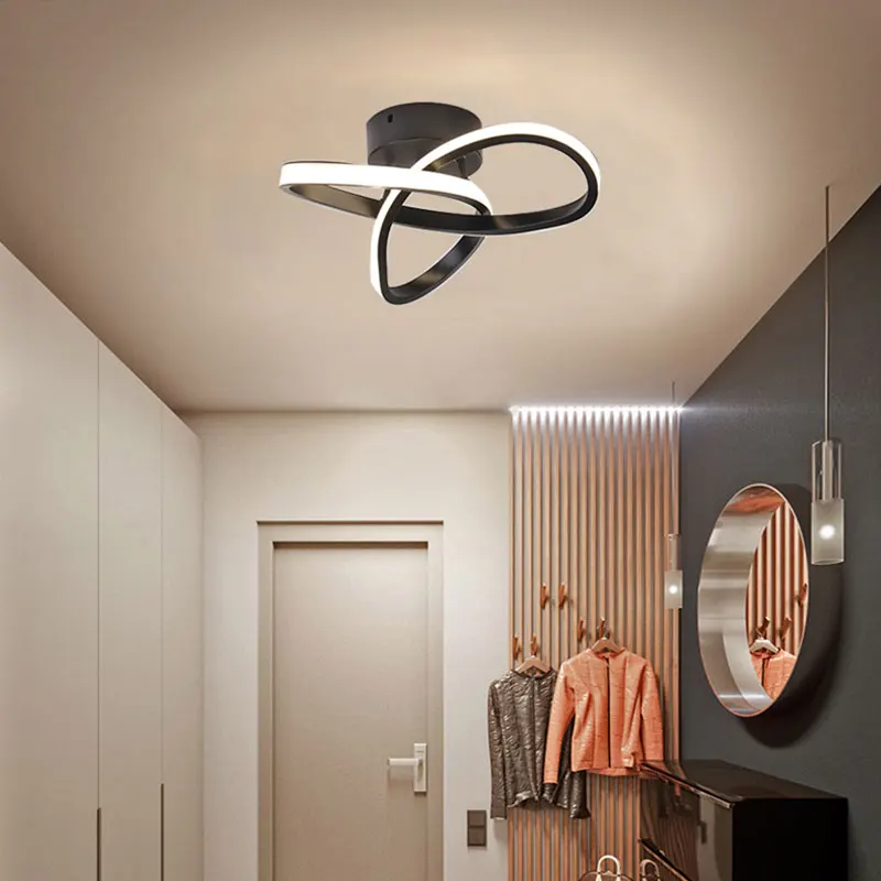 

Маленькая современная люстра, домашняя лампа 110 В 220 В, люстра для гостиной, спальни, столовой, коридора, лампа с черной рамкой