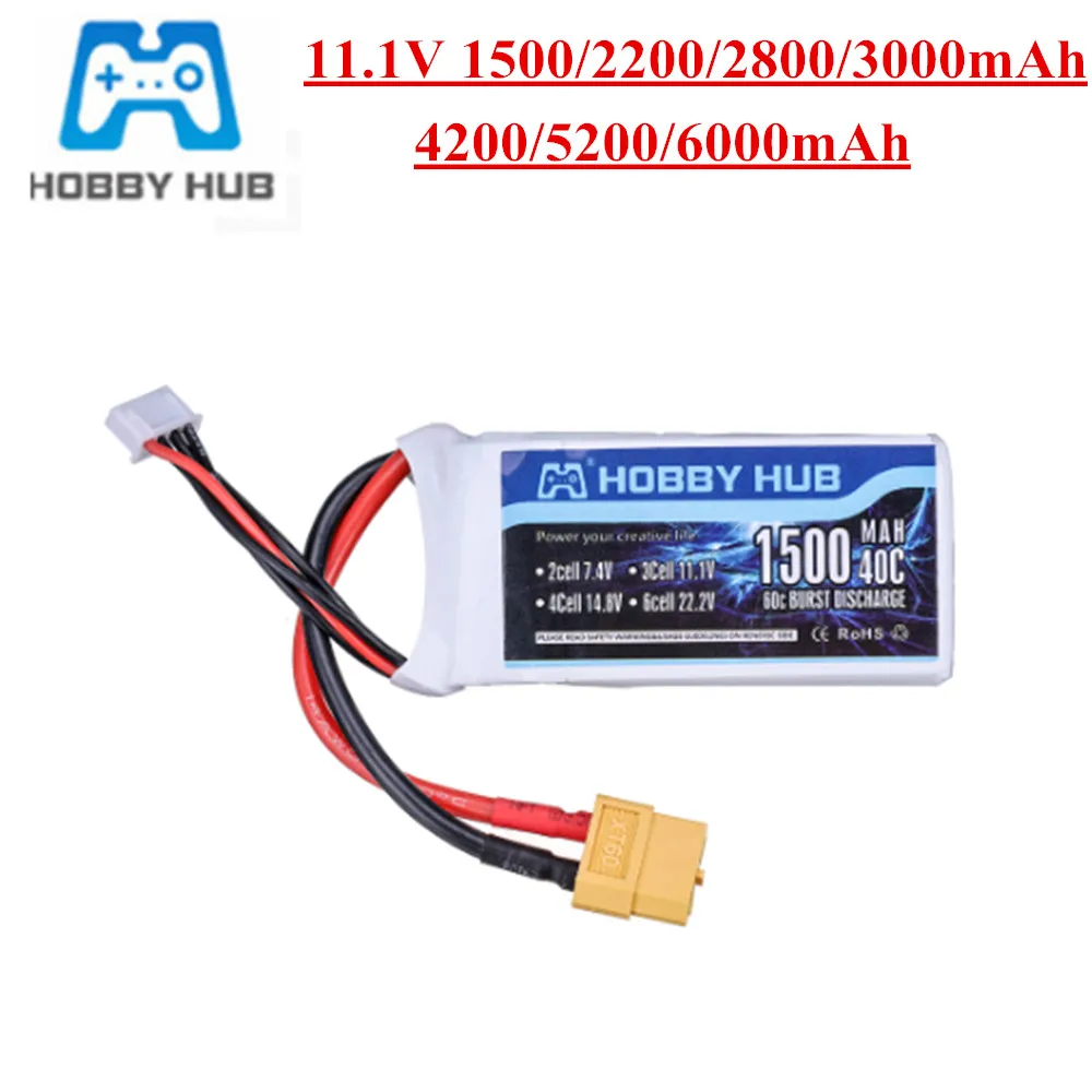 111 v 1500mah 2200mah 2800mah 3000mah 4200mah 5200mah lipo батарея для rc само