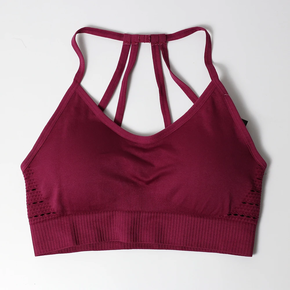 2018 женский бесшовный спортивный бюстгальтер для фитнеса занятий йогой бега