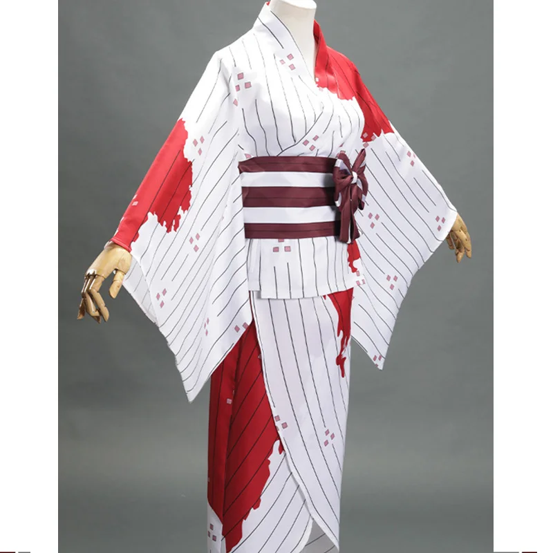 Костюм кимоно Женский для косплея из японского аниме рассекающий демонов одежда