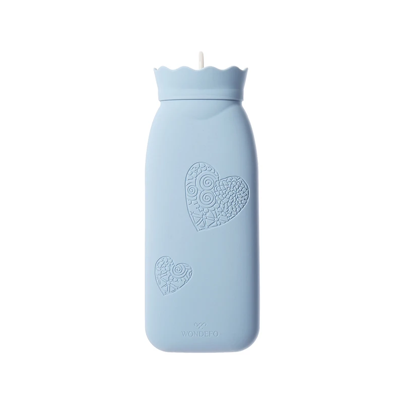 Blue Size L Xiaomi Jordan&Judy, милая ручная теплая грелка, мини горячие портативные бутылки для воды, мини грелка для рук, карман для девочек, подарок для друга - Color: Blue Size L