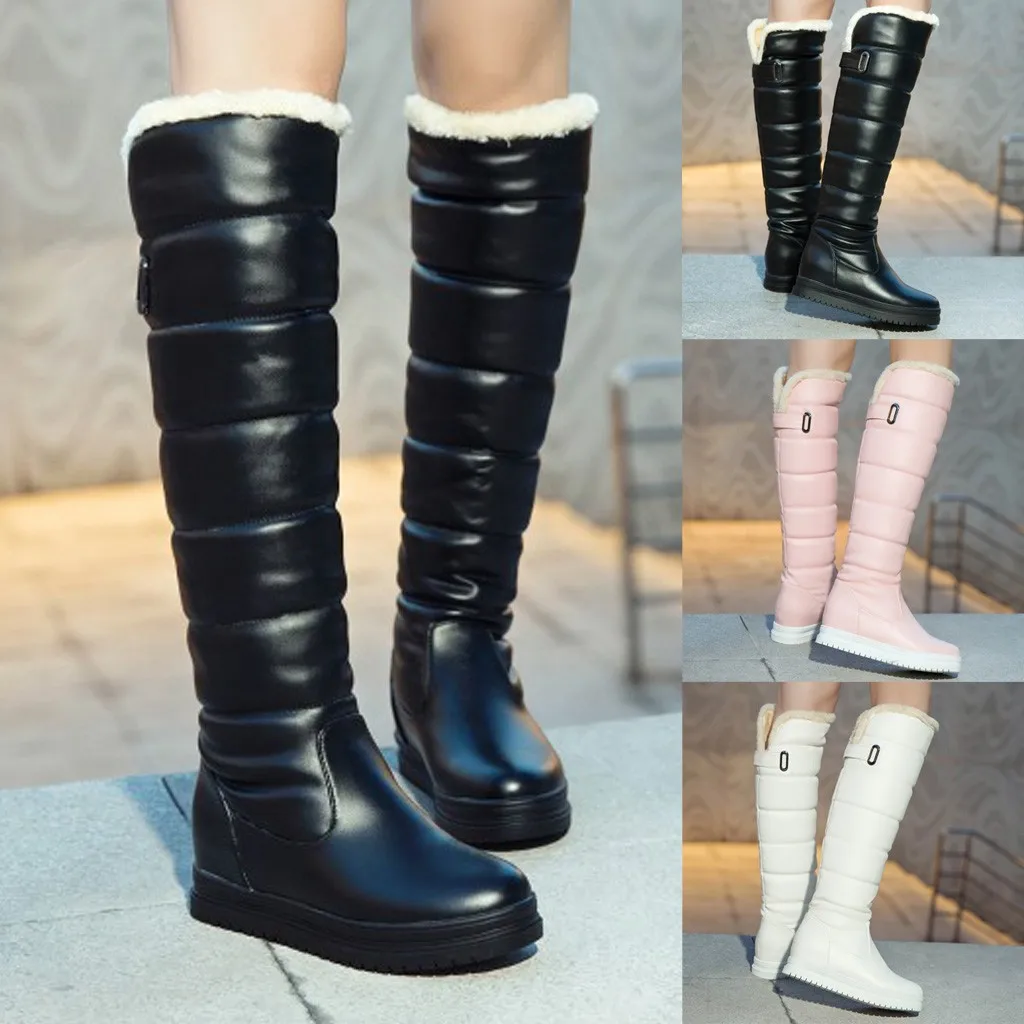 Новинка 2020 года сезон весна зима женские теплые зимние ботинки с круглым носком