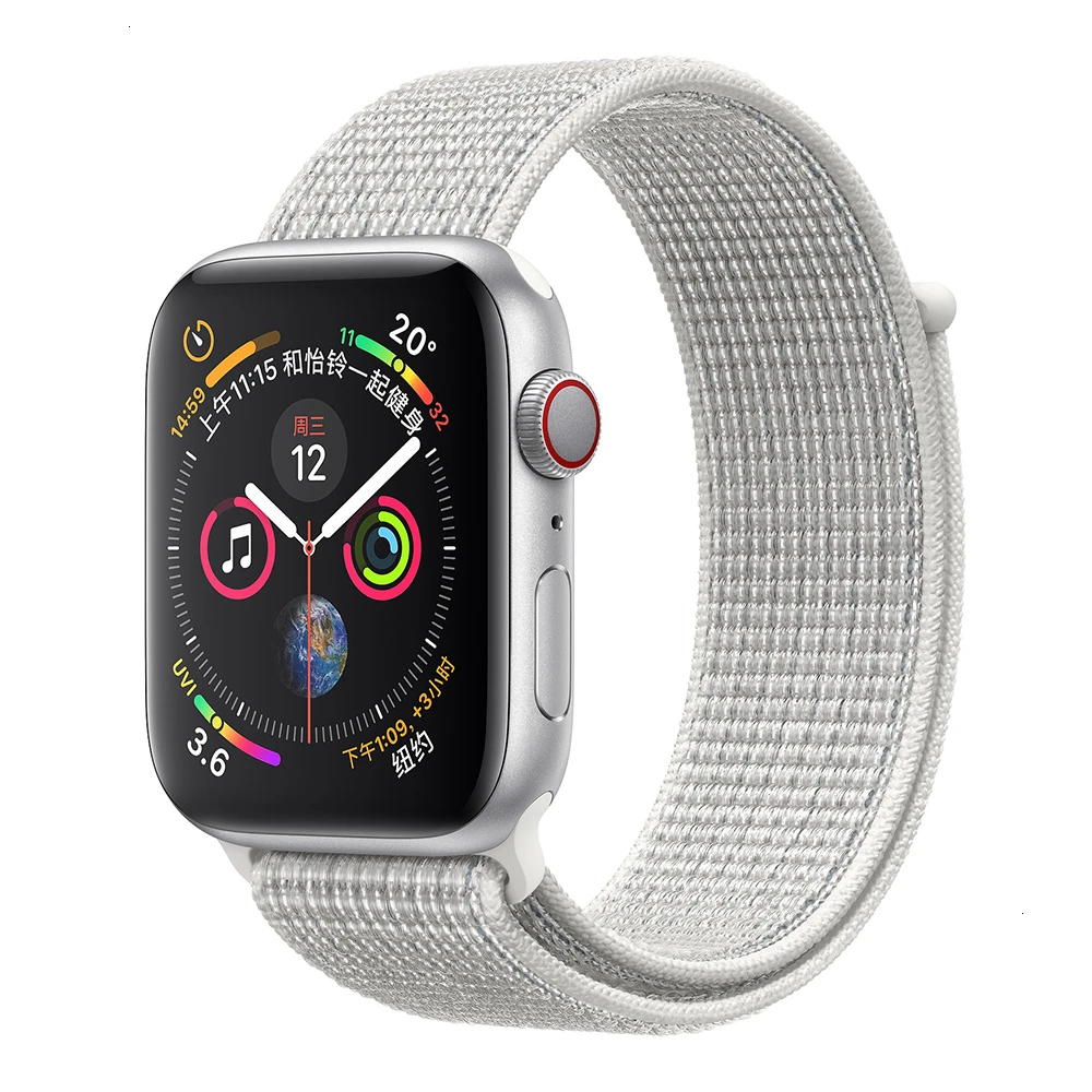 Summit White Нейлоновый ремешок для Apple Watch серии 5 42 мм iwatch 44 мм ремешок 38 мм 40 мм iwatch sreies 4 3 2 pulseira браслет ремешок для часов - Цвет ремешка: Summit White