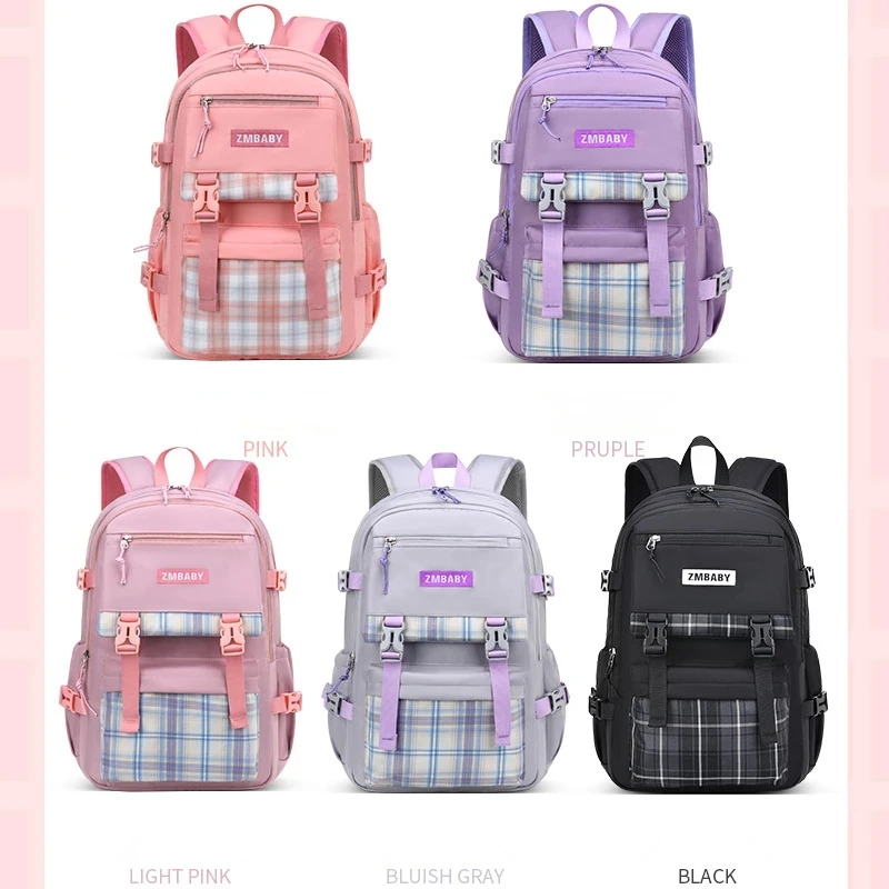 Primary School Bags for Girls Orthopedic Backpack Fashion Waterproof Light Weight Bookbags Kids Girl School Backpack Bag Pink