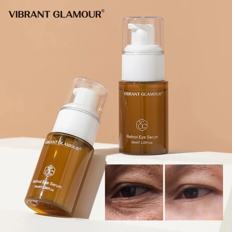 

VIBRANT GLAMOUR Retinol Eye Serum Anti-Wrinkle Remove Eye Bags Fade Fine lines Dark Circles Brighten Whitening Skin Care 30ml