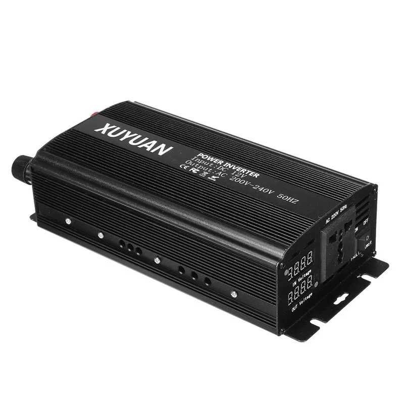 Modified Sine Wave Inverter 7000W Solar DC 12V/24V To AC 110/220 Voltage Dual LED Display Car Adapter Charge Converter | Обустройство