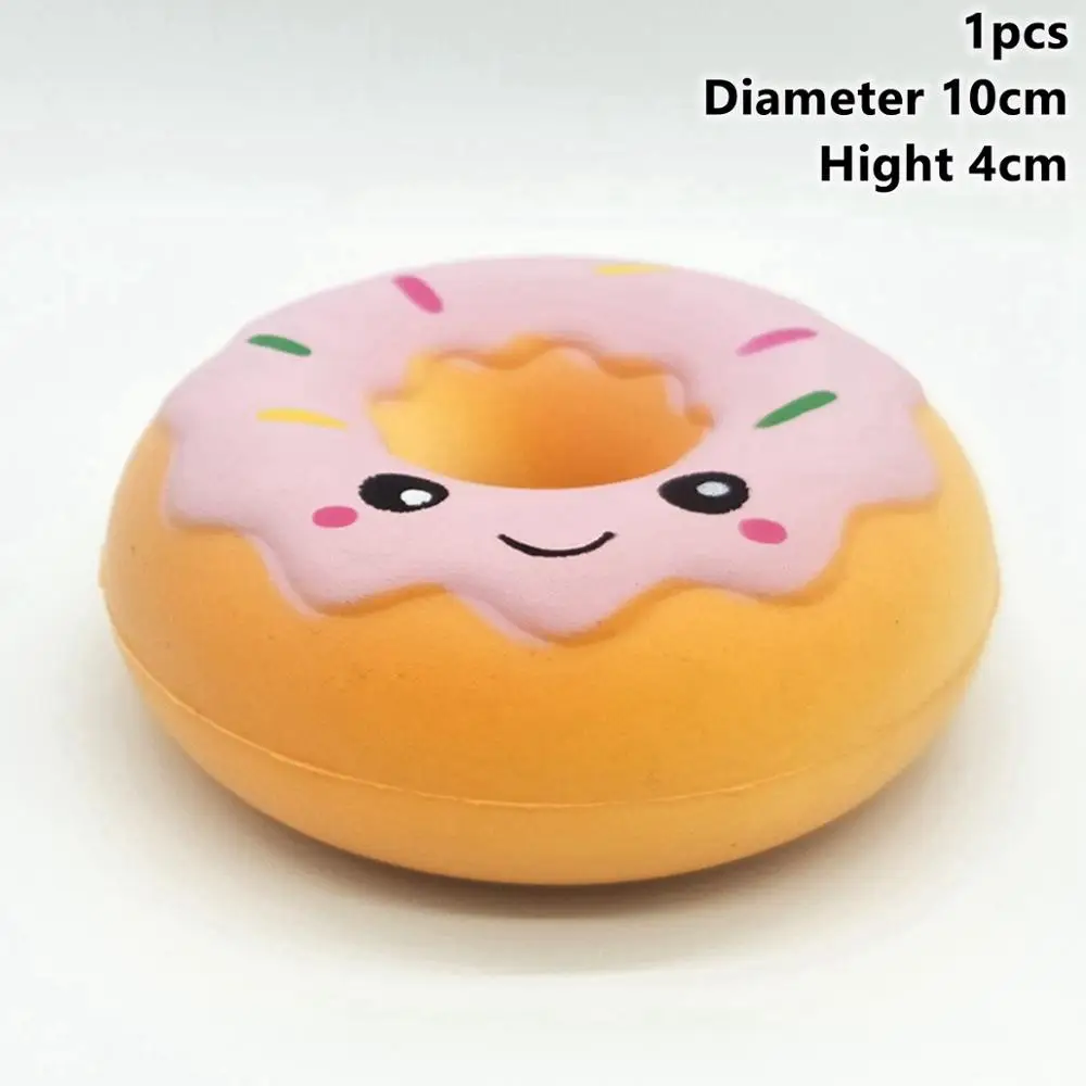 Donut Squishy 1 Taoup 10 шт. кремообразные изделия из смолы для украшения пончиков вечерние принадлежности для вечеринок на день рождения детский Декор для душа DIY ремесла для телефона - Цвет: Donut Squishy 1