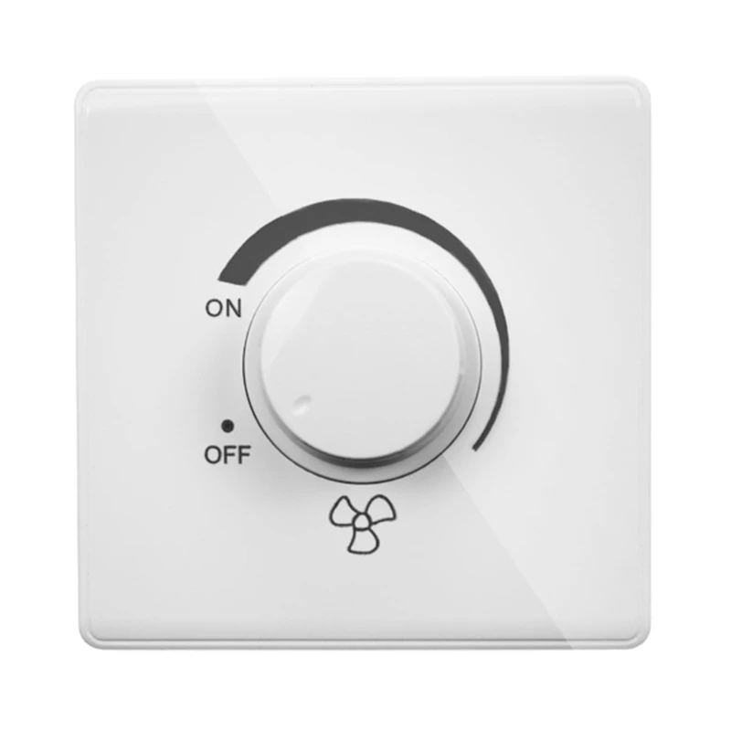 

86 Type Ceiling Fan Adjustment Stepless Speed Controller Wall Switch 220V 10A for 15-300W Dimmer