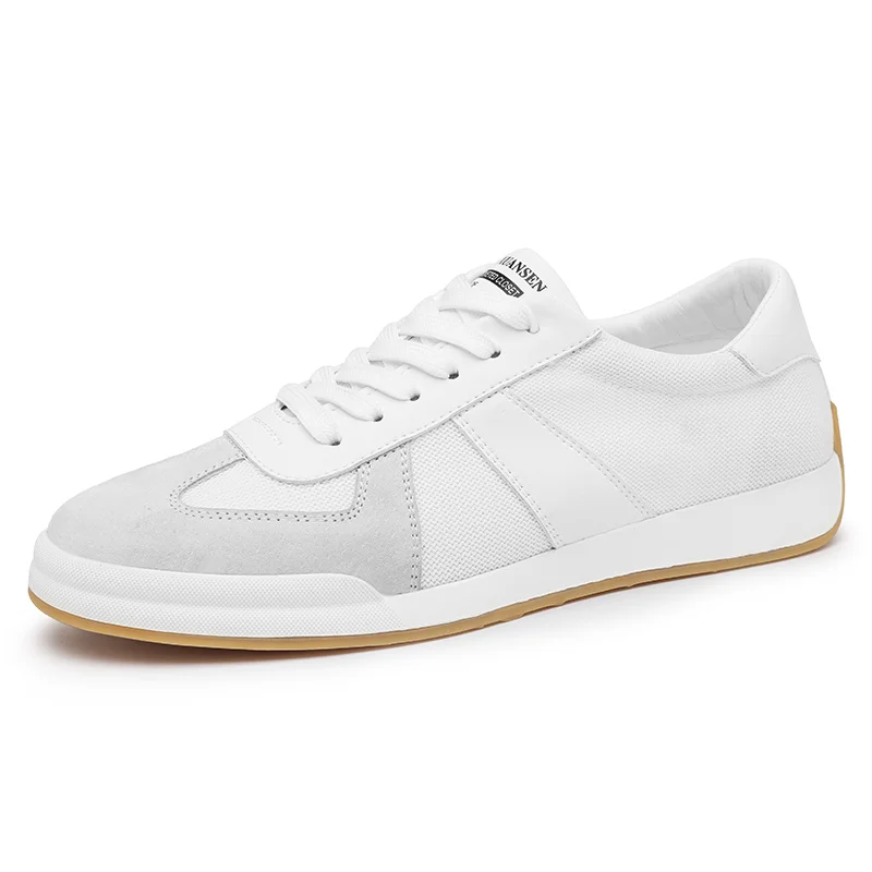 

Fashion Men Shoes Genuine Leather Suede Loafers Breathable Lace Up Comfortable Sneakers Casual Shoes Non-Slip Outdoor Men Shoes