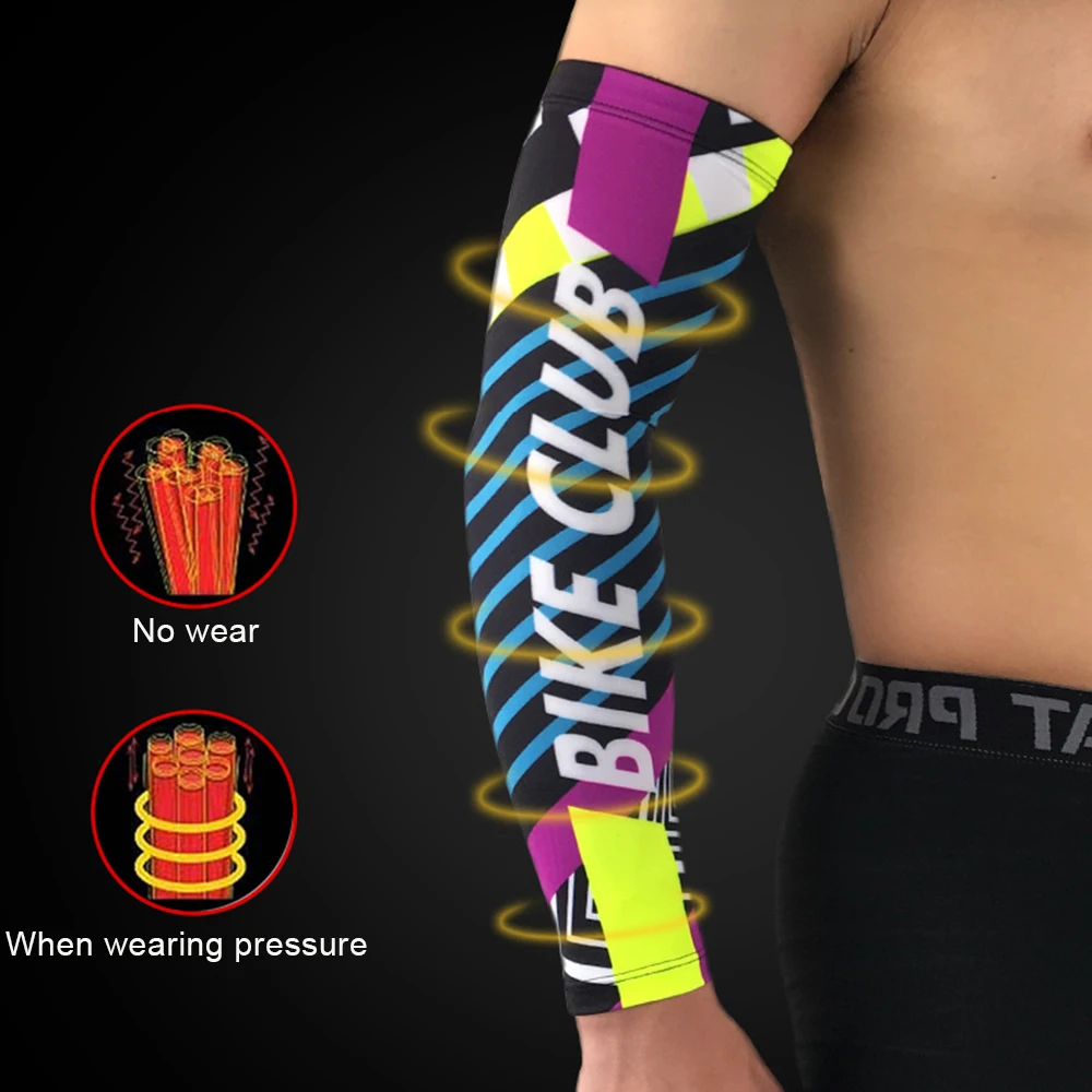 Открытый Кемпинг спорт манжеты для верховой езды рукава бега полосатые