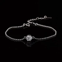 925silver moissanite bracelet 1 00ct d fl simple atmospheric fashion bracelet adjustable silver bracelet for women