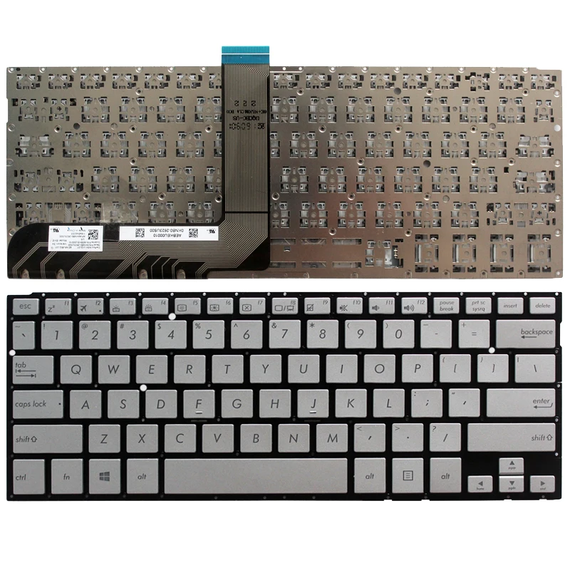 Новая Серебристая Клавиатура для ноутбука ASUS TP300 TP300L TP300LD Q302 Q302LA Q304 TP300LA TP300LG TP300UA