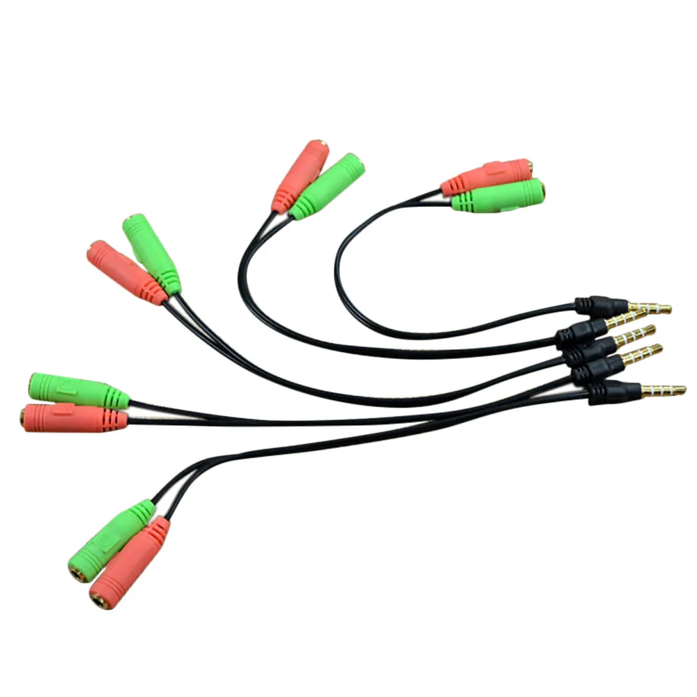 

Cable Jack 3.5mm Audio Cable 3.5 mm Jack Stereo Audio Male to 2 Female Headset Mic Y Splitter Cable Adapter Dropshipping 2021