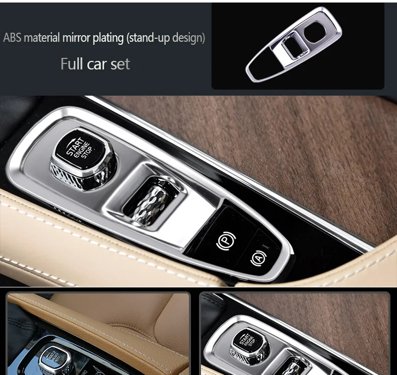 Автомобильные аксессуары для Volvo xc60, модифицированный стоячий ручной тормоз, декоративная панель регулировки звука, наклейки s90 xc90 v90cc v60
