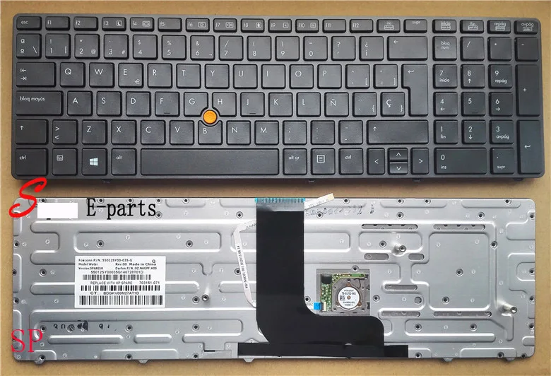 Клавиатура для ноутбука hp Probook 8560 Вт 8570 Вт 8760 Вт 8770 Вт Датская/норвежская/Русская/испанская/швейцарская/Американская Раскладка - Цвет: SILVER