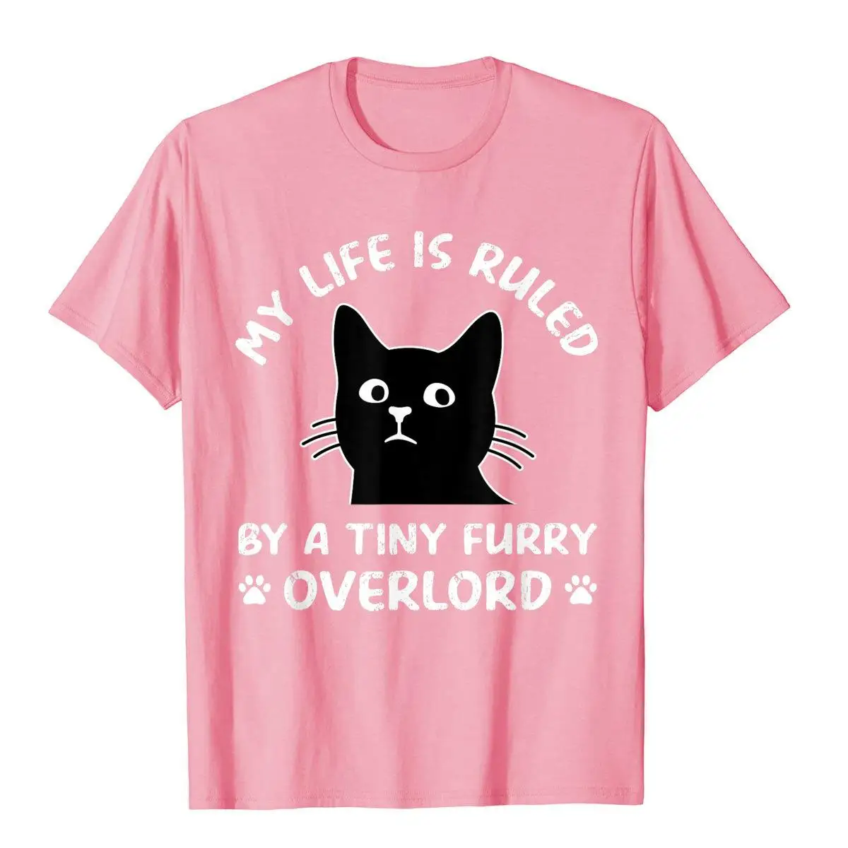 Моя жизнь управляется крошечной пушистой забавной кошкой Винтажная Футболка