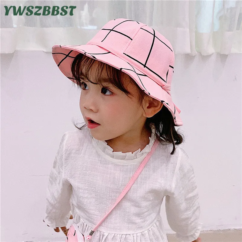 Новинка Детские шапки для девочек Модная сетчатая Солнцезащитная шляпа Сезон