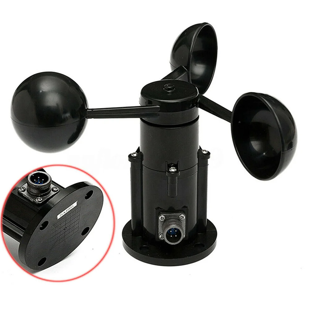 

Greenhouse Anti Interference Three Cups Wide Use Wind Speed Sensor Anemometer High Accuracy With Cable Measurement 0-5V