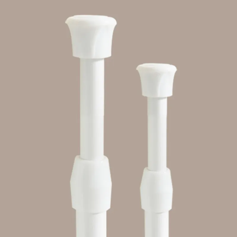 High Quality Door Curtain Flexible Rod Non-punching Door Curtain Telescopic Curtain Rod White Curtain Rod Curtain Accessories