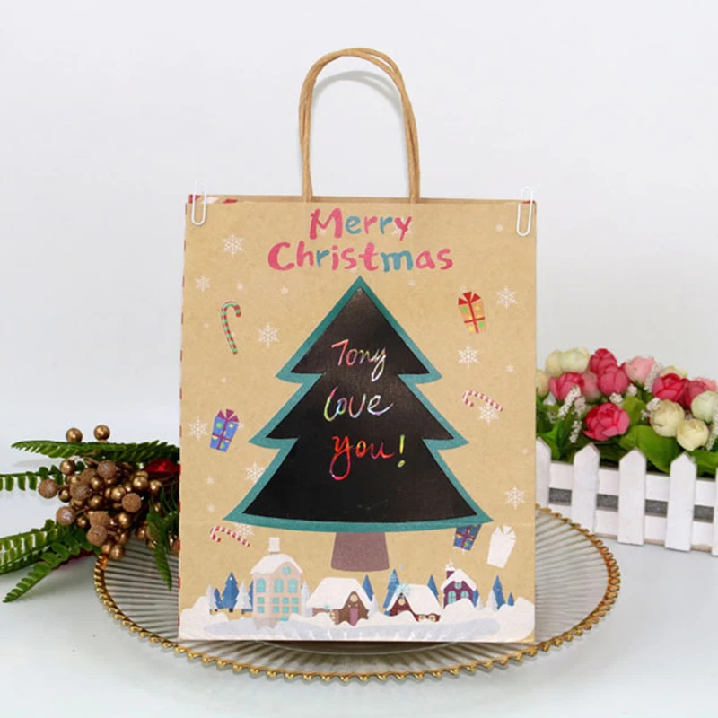 6 шт. оригинальная подарочная коробка Санта сделай сам граффити конфеты