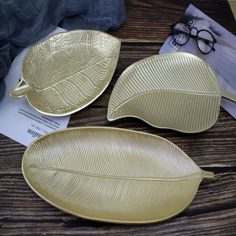 Креативный Ананасовый деревянный поднос с листьями декоративный кофейный