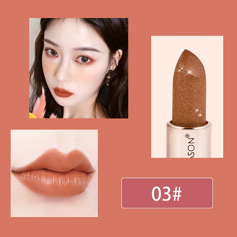 Bullet Shaped Lipstick Waterproof Non-Stick Cup Long Lasting Colorfast Matte Makeup Cosmetic Fashion Color |