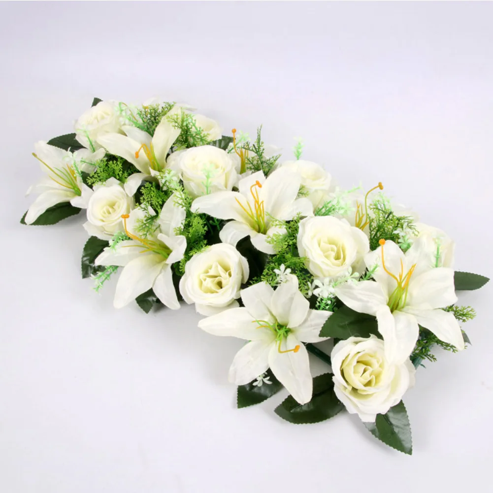 Искусственная ряд цветов настенная арка в виде цветка лилии искусственная Роза